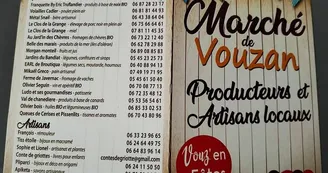 Producteurs et artisans marché Noel Vouzan