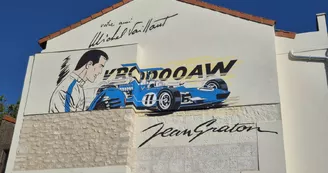 Mur peint "Angoulême accueille Michel Vaillant au circuit des remparts" Mur peint "Angoulême accueille Michel Vaillant au circuit des remparts"